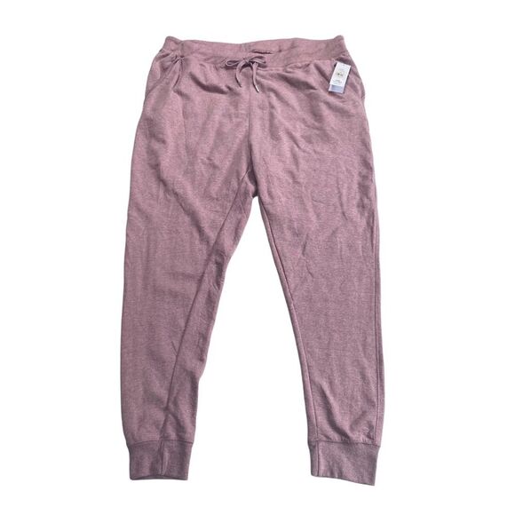 LEG3ND LEGEND Dusty Rose Freeform Fleece Pocket Joggers Sz 3X NWT - Picture 1 of 13